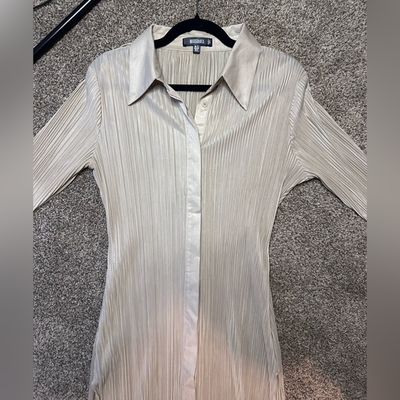 MISSGUIDED Long Button Down Blouse - Picture 5 of 9